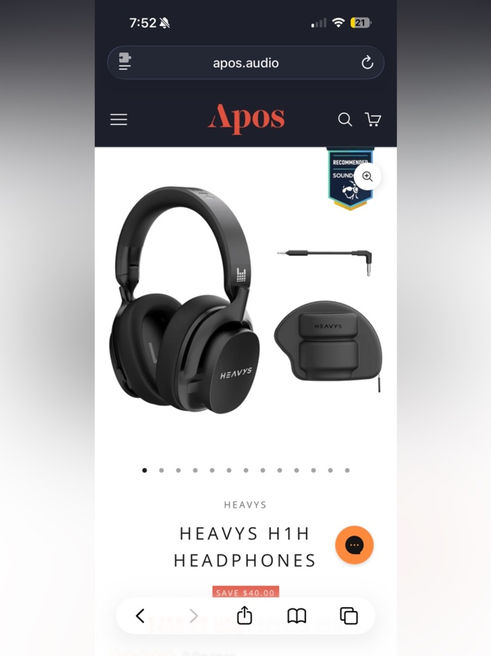 Black Over-Ear Headphones — Wireless ANC with Carry Case